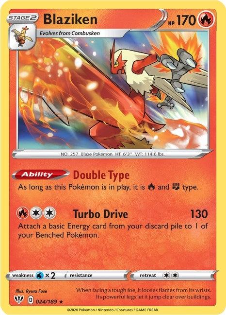 Image for Blaziken (024/189) (SWSH03) - Pokemon