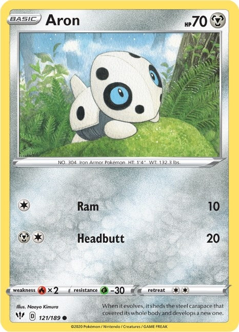 Image for Aron (121/189) (SWSH03) - Pokemon