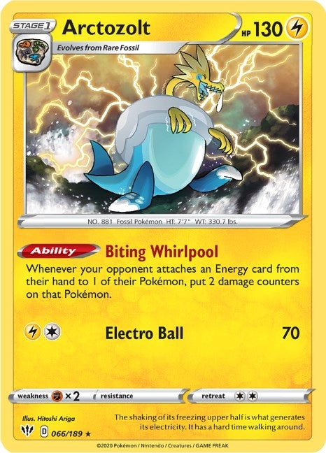 Image for Arctozolt (066/189) (SWSH03) - Pokemon