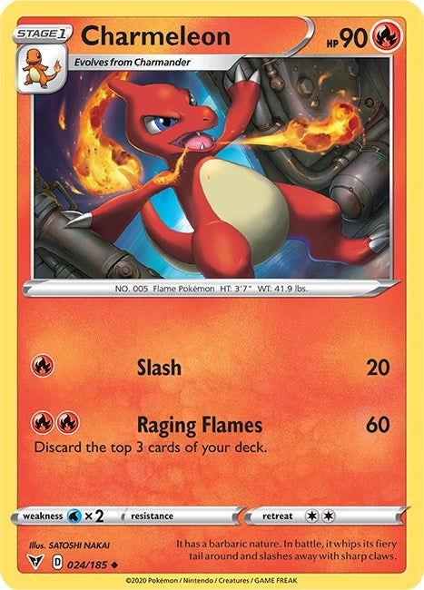 Image for Charmeleon (024/185) (SWSH04) - Pokemon