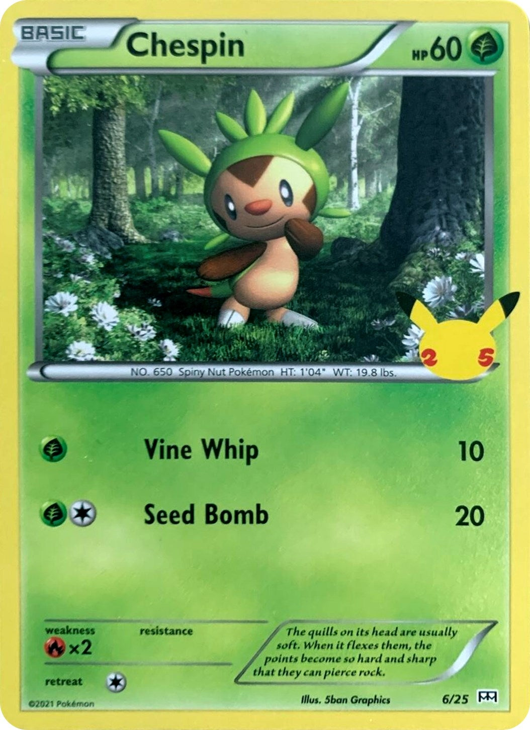 Image for Chespin (006/025) (MCD21) - Pokemon