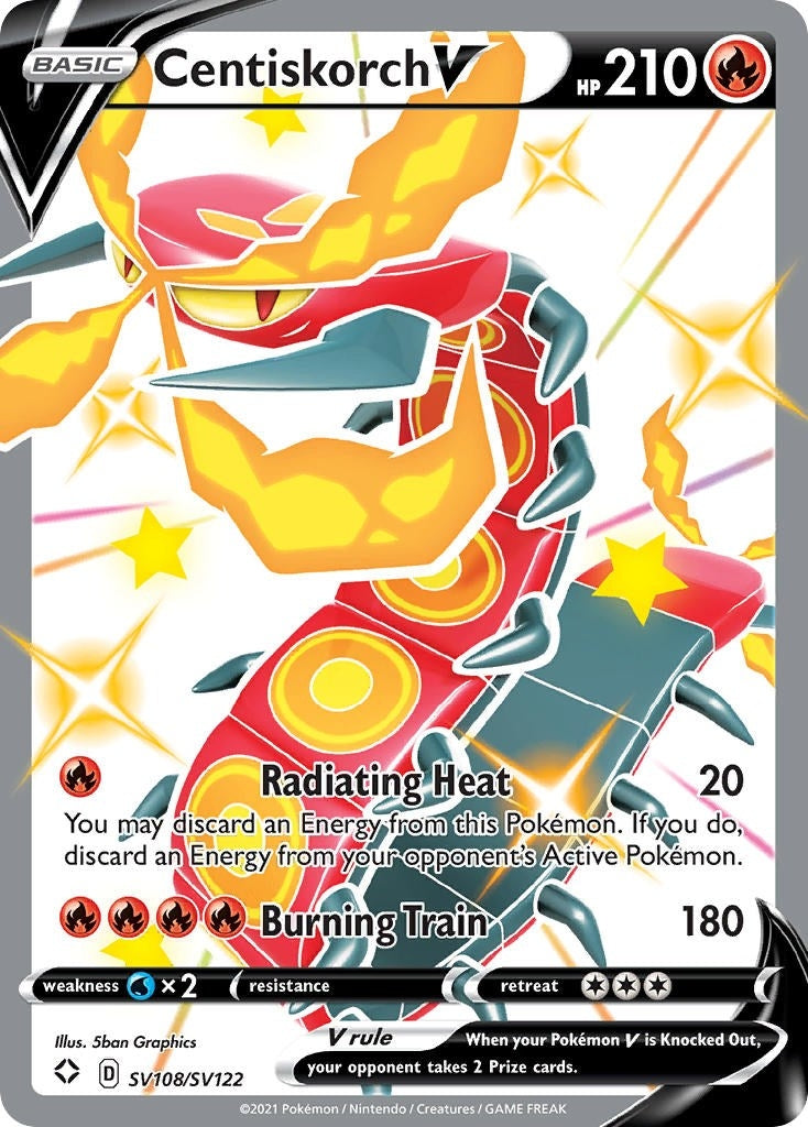 Image for Centiskorch V (SV108/SV122) (SHFSV) - Pokemon