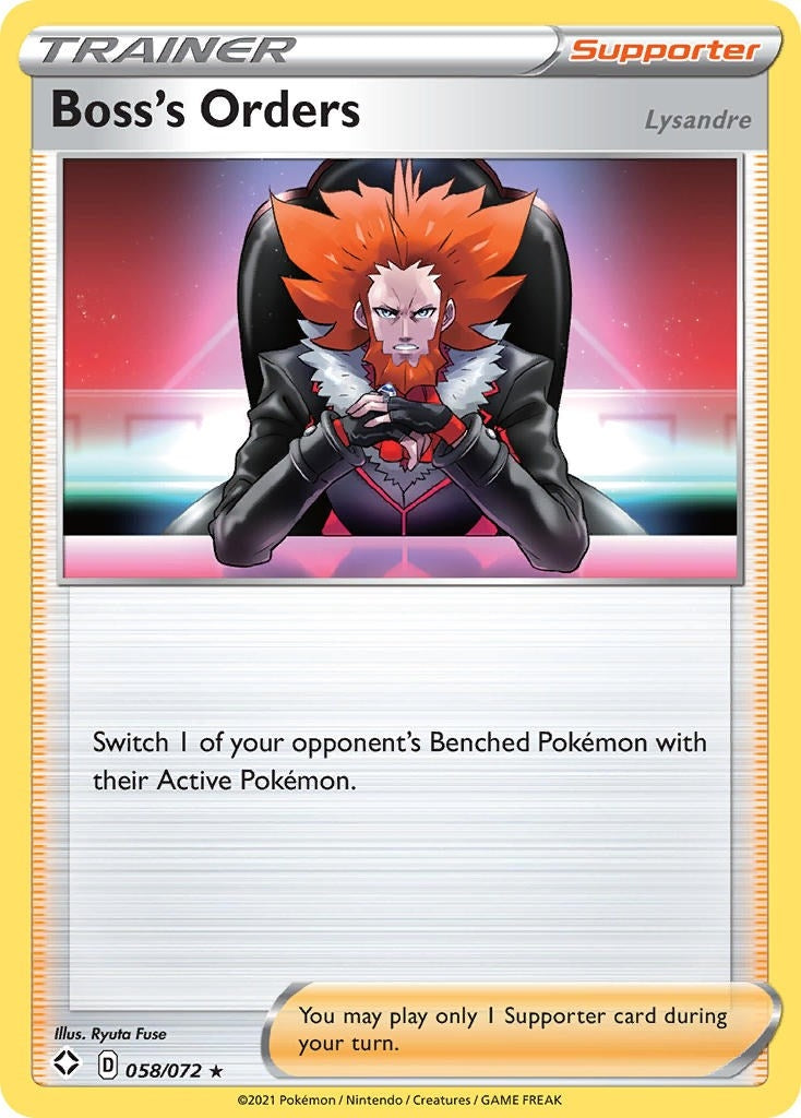 Image for Boss's Orders (058/072) (SHF) - Pokemon