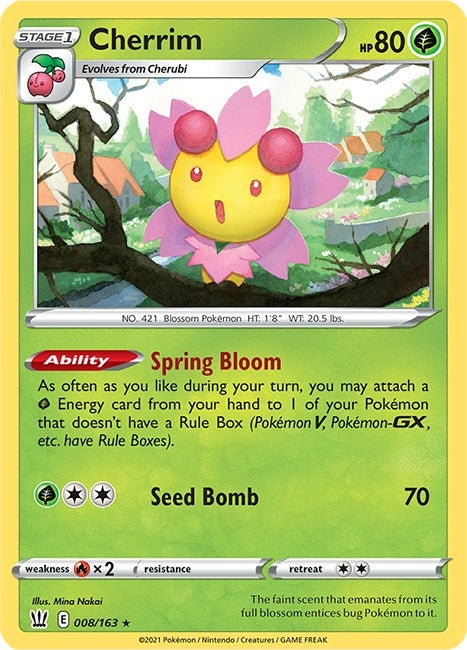 Image for Cherrim (008/163) (SWSH05) - Pokemon