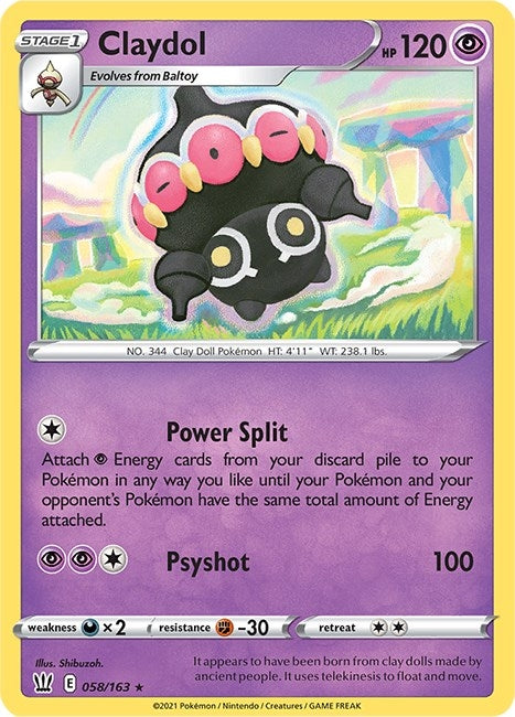 Image for Claydol (058/163) (SWSH05) - Pokemon