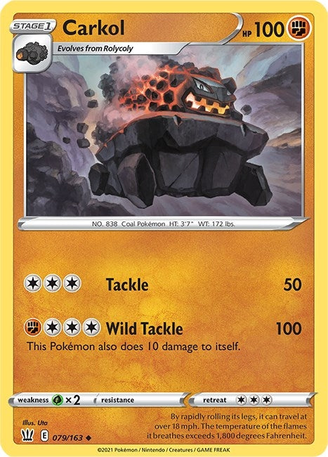 Image for Carkol (079/163) (SWSH05) - Pokemon