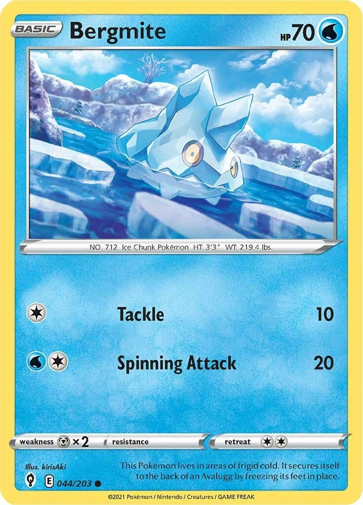 Image for Bergmite (044/203) (SWSH07) - Pokemon