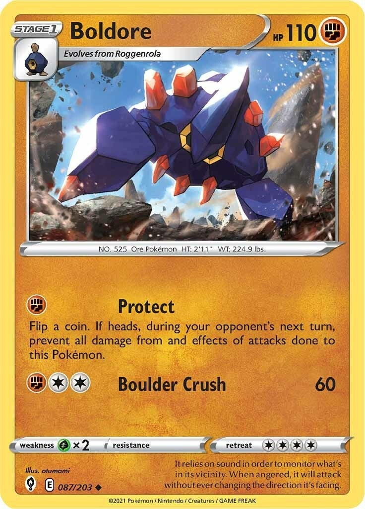 Image for Boldore (087/203) (SWSH07) - Pokemon