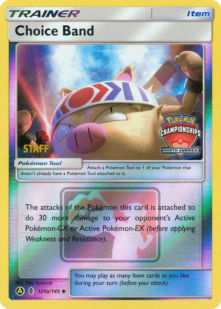Image for Choice Band - 121a/145 (North America Championships) [Staff] (121a/145) (PR) - Pokemon