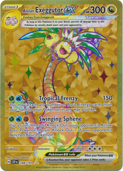Alolan Exeggutor ex (248/191) Gold Secret Rare