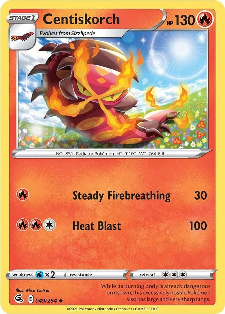 Image for Centiskorch (49) (049/264) (SWSH08) - Pokemon