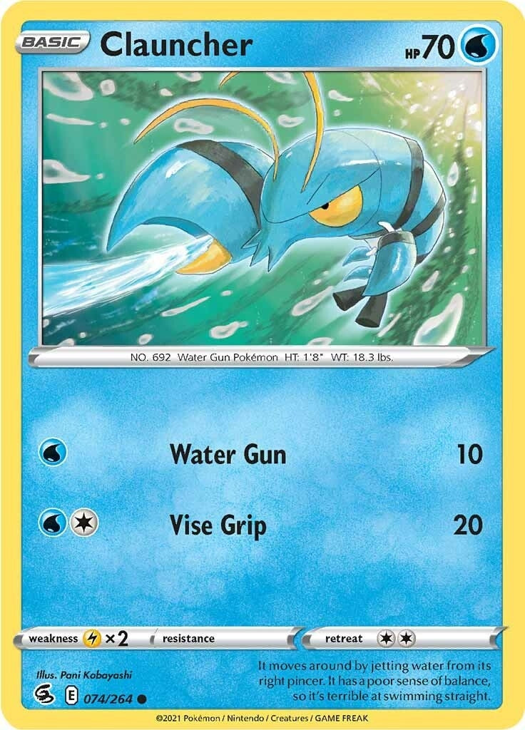 Image for Clauncher (074/264) (SWSH08) - Pokemon