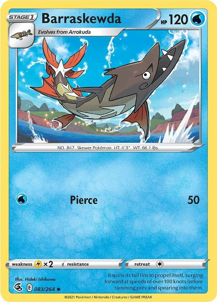 Image for Barraskewda (083/264) (SWSH08) - Pokemon