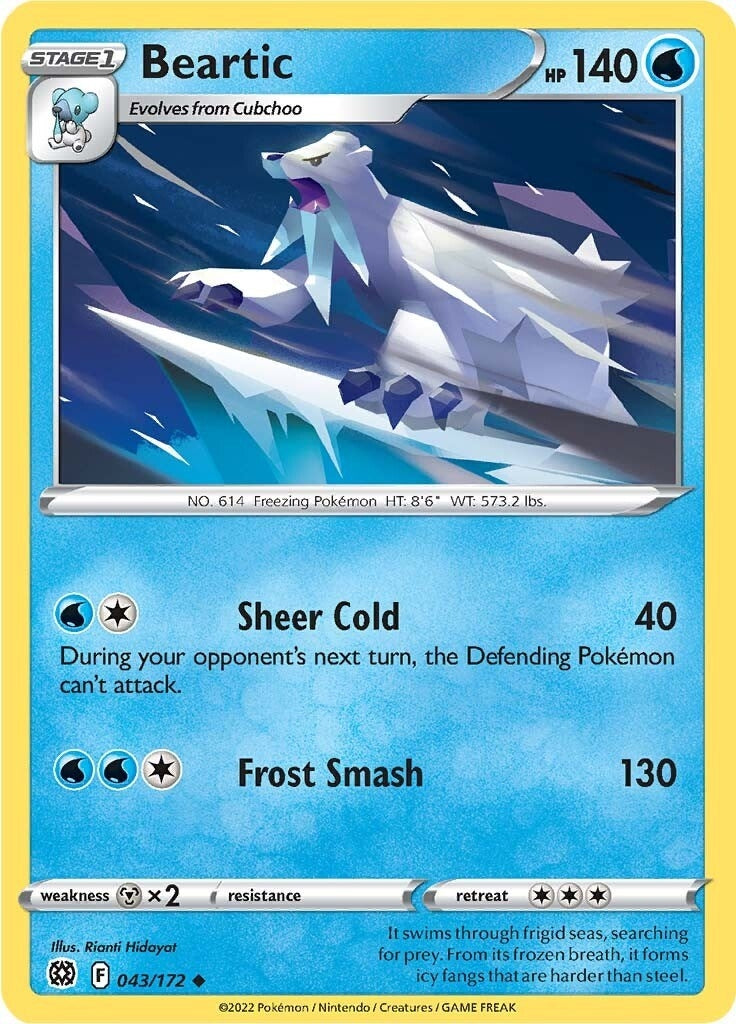 Image for Beartic (043/172) (SWSH09) - Pokemon