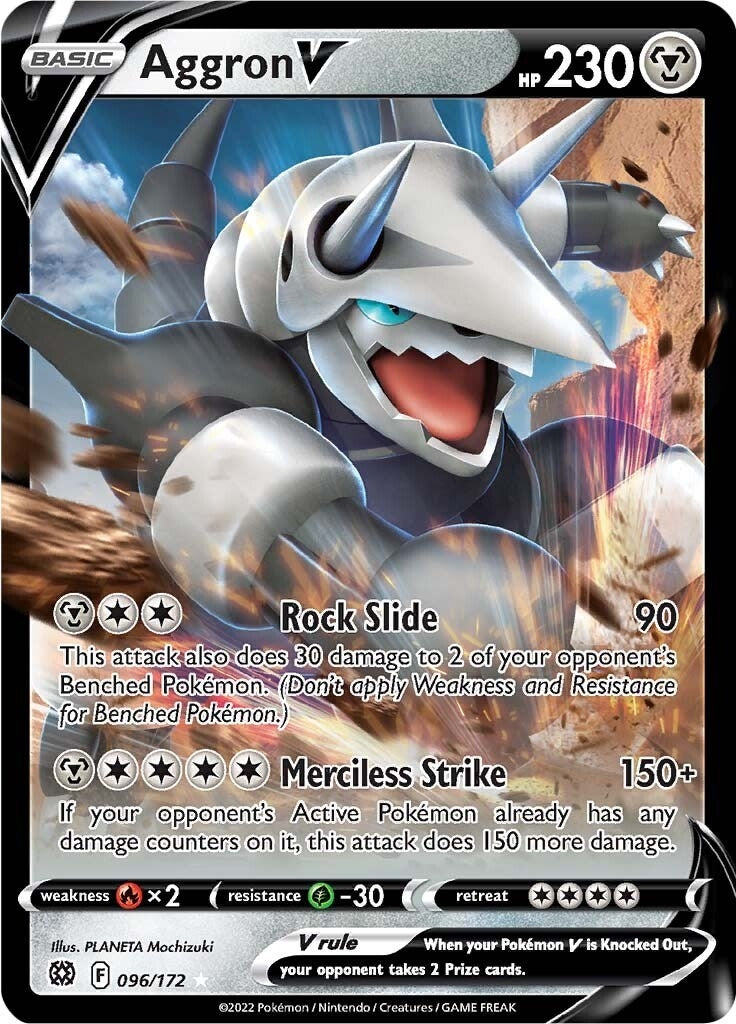 Image for Aggron V (096/172) (SWSH09) - Pokemon