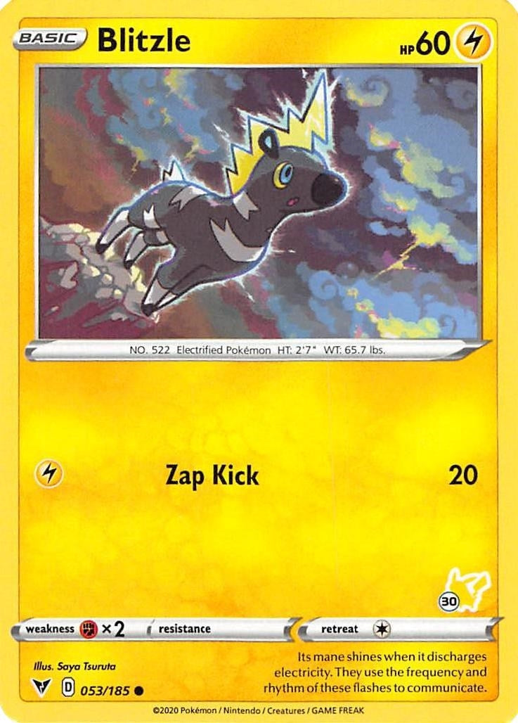 Image for Blitzle - 053/185 (#30 Pikachu Stamped) (053/185) (BA22) - Pokemon