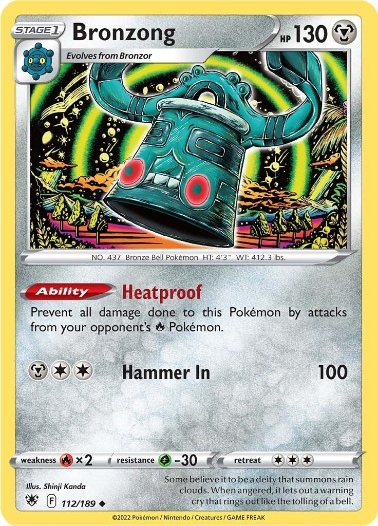 Image for Bronzong (112/189) (SWSH10) - Pokemon