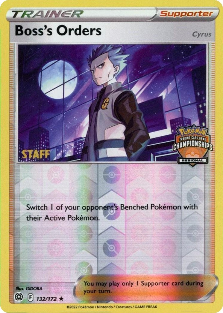 Image for Boss's Orders - 132/172 (Regional Championships) [Staff] (132/172) (PR) - Pokemon