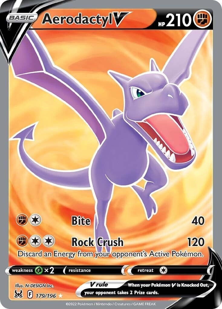 Image for Aerodactyl V (Full Art) (179/196) (SWSH11) - Pokemon