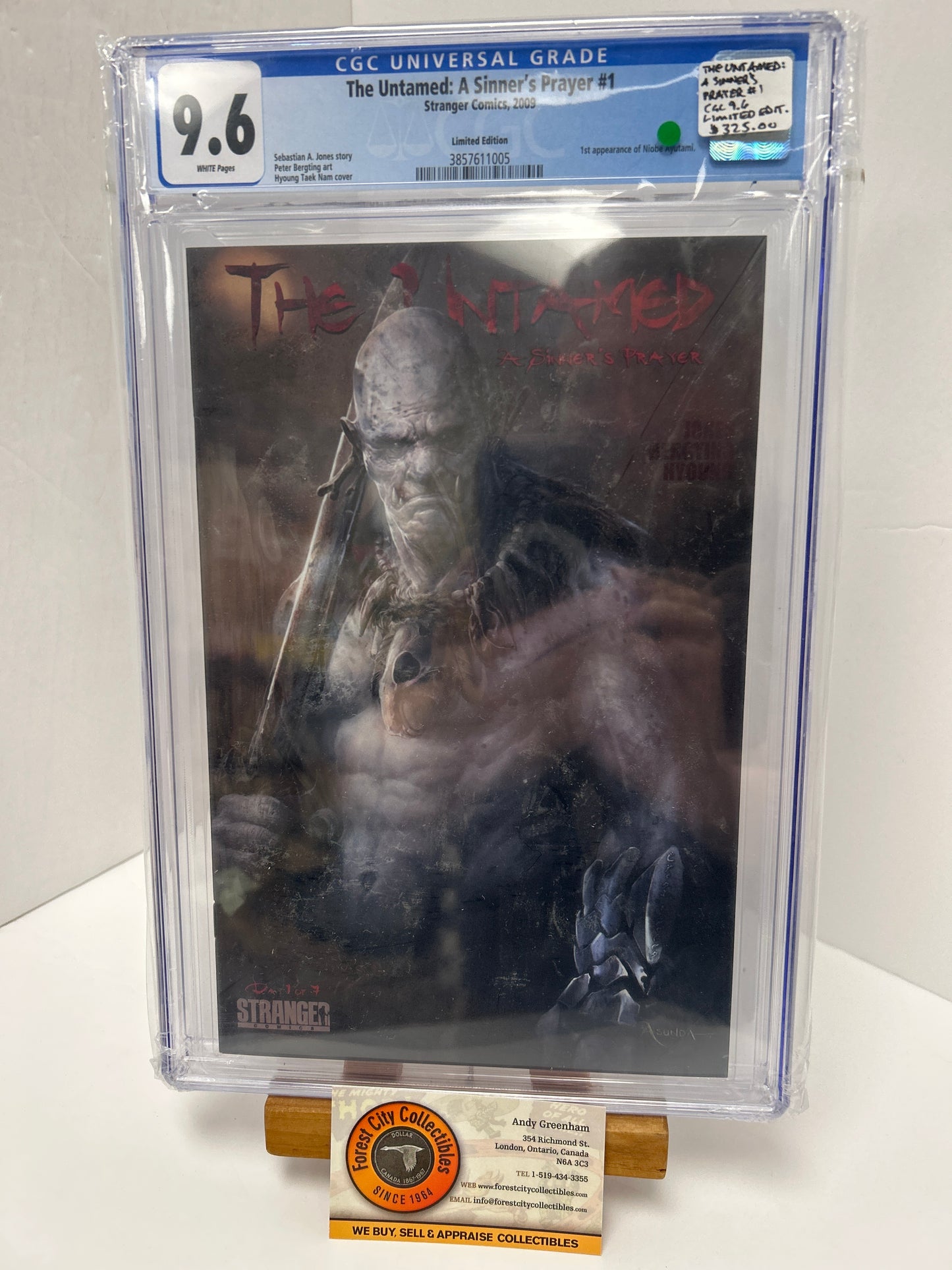 The Untamed: A Sinner's prayer #1 (White Pages) {CGC 9.6}