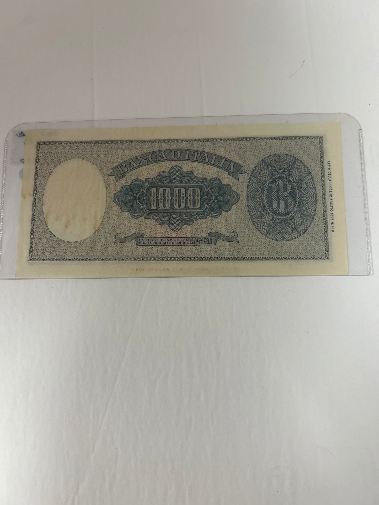 Italy {1947} Pick #83 AU