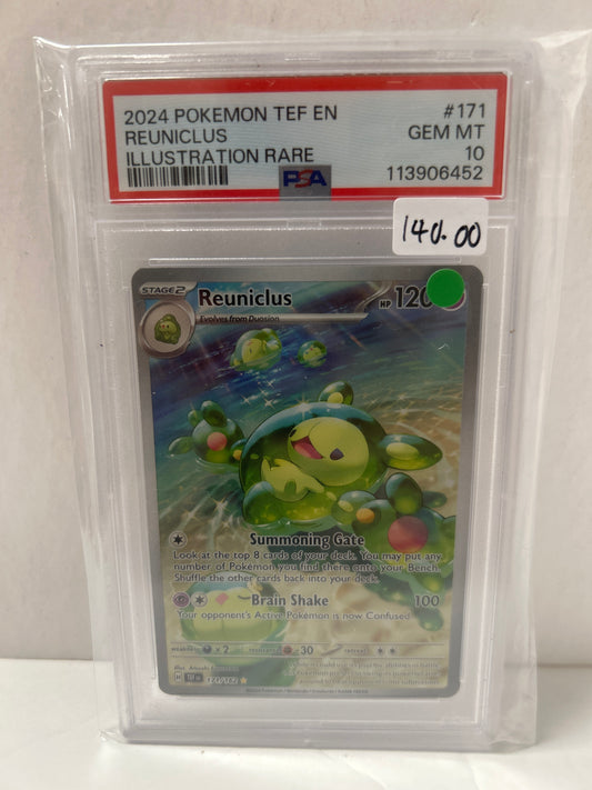 Reuniclus 2024 Pokemon TEF EN (171/162) - PSA (10)