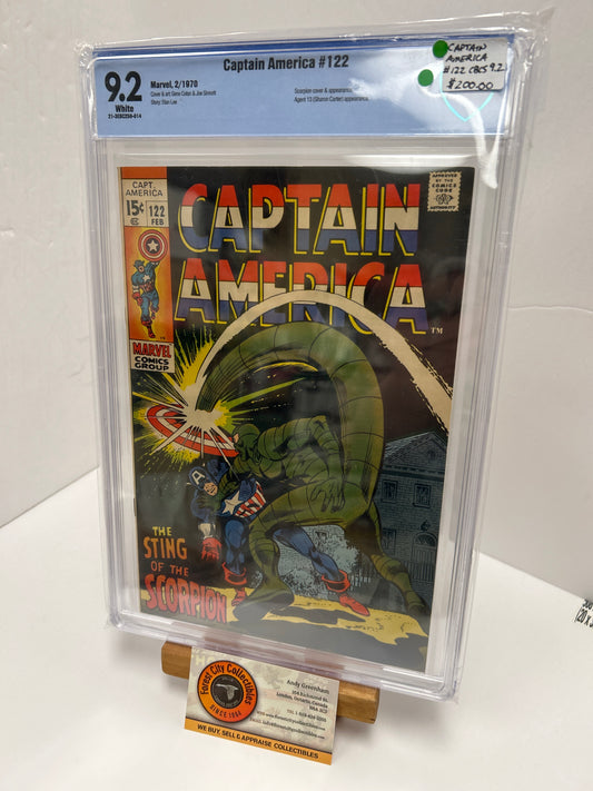 Captain America #122 (White Pages) {CBCS 9.2}