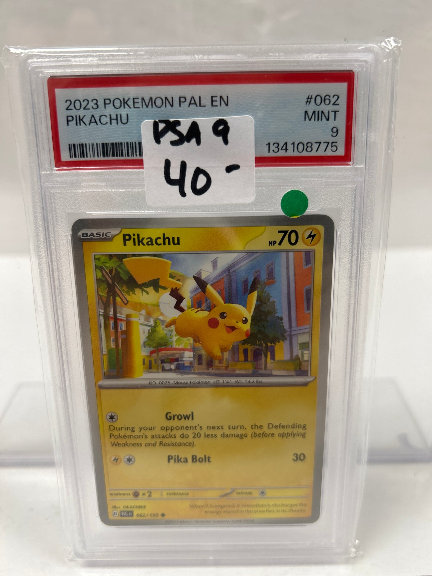 2023 Pikachu Pal En 062/193 - PSA (9)
