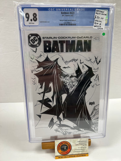 Batman #423 Special B/W Sketch Cover {CGC 9.8}