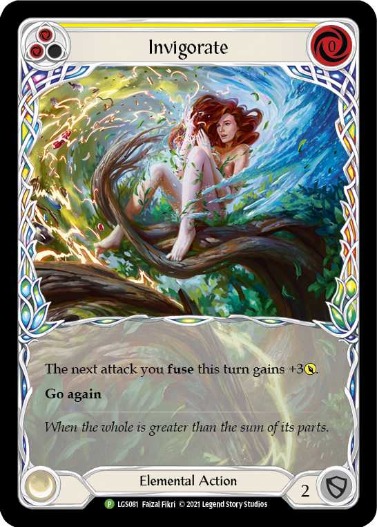 Invigorate (Yellow) [LGS081] (Promo)  Rainbow Foil