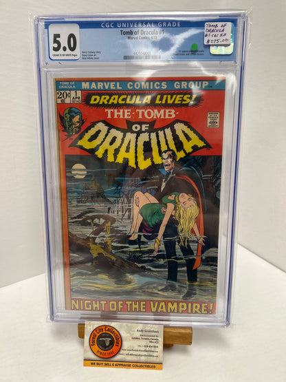 Tomb of Dracula #1 (Cream to OFF-White Pages) {CGC 5.0}