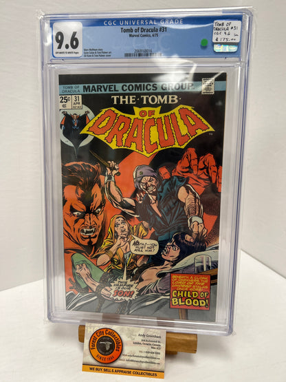 Tomb of Dracula #31 (OFF-White to White Pages) {CGC 9.6}