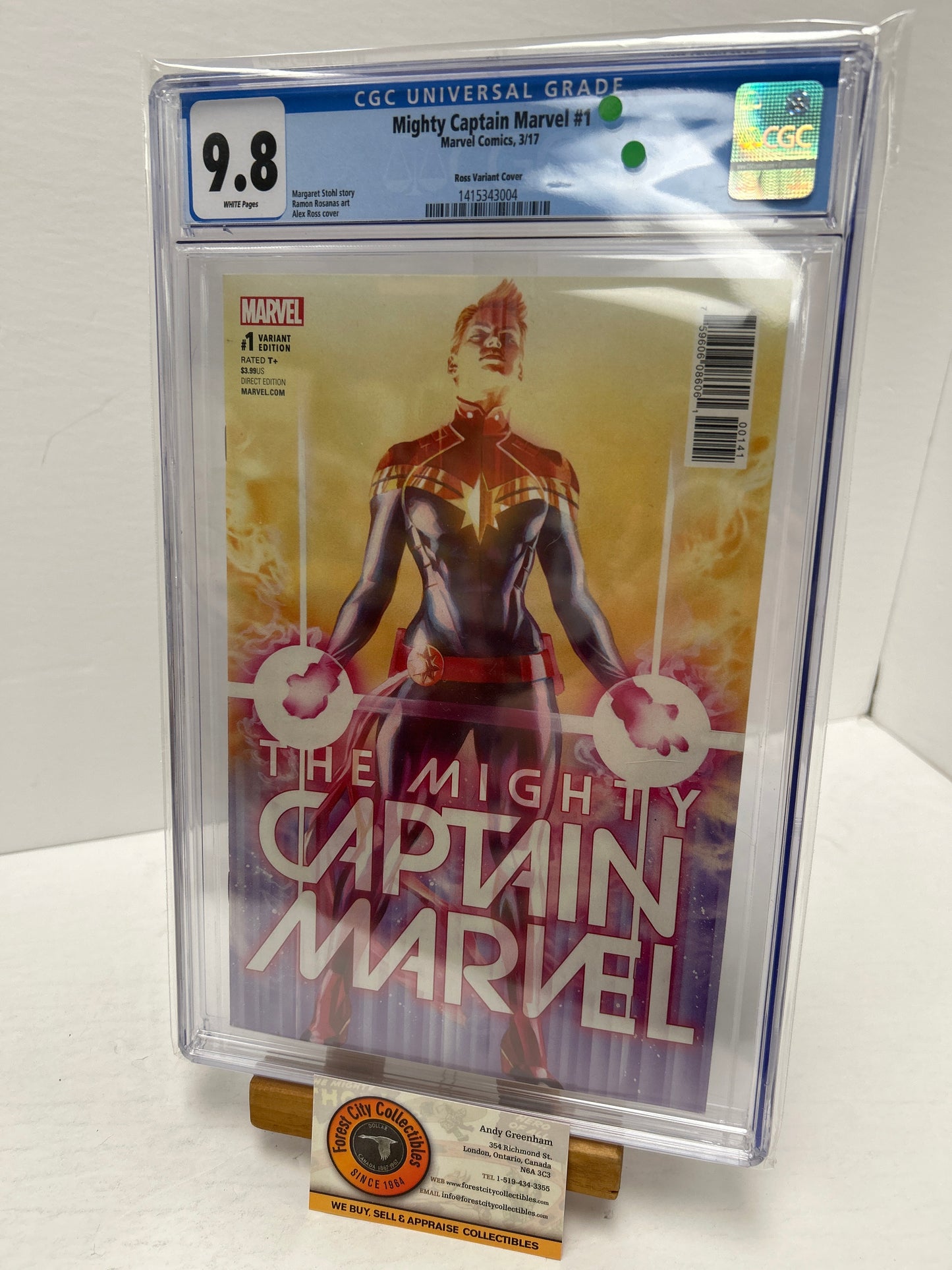 Mighty Captain Marvel #1 (White Pages) {CGC 9.8}