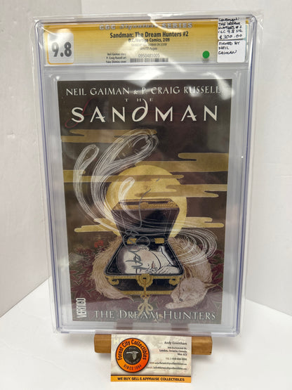 Sandman: The Dream Hunters #2 (White Pages) {CGC 9.8} Signed By Niel Gaiman