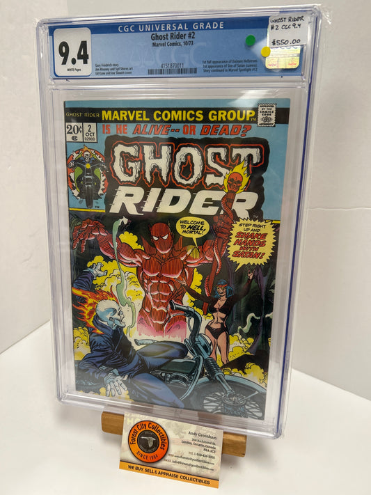 Ghost Rider #2 (White Pages) {CGC 9.4}