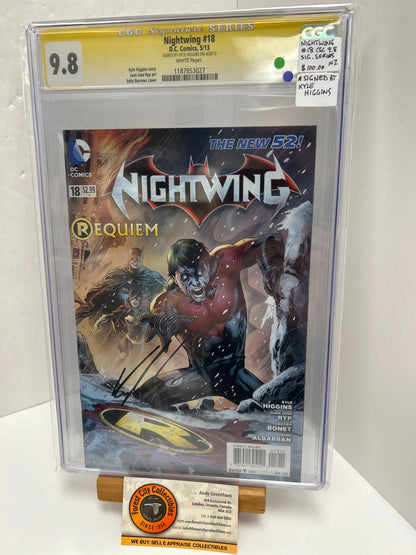 Nightwing #18 (White Pages) {CGC 9.8} Signed By Kyle Higgins