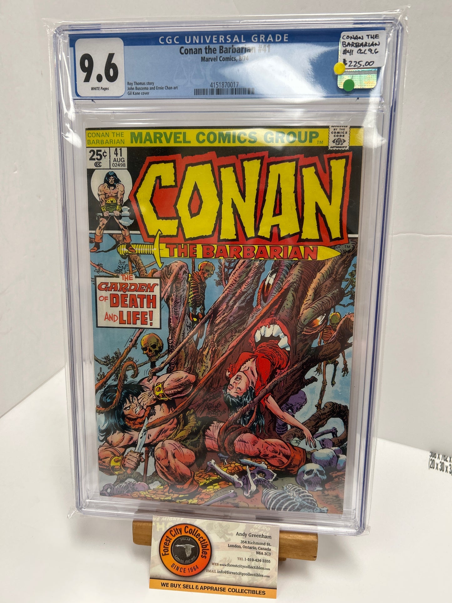 Conan the barbarian #41 (White Pages) {CGC 9.6}