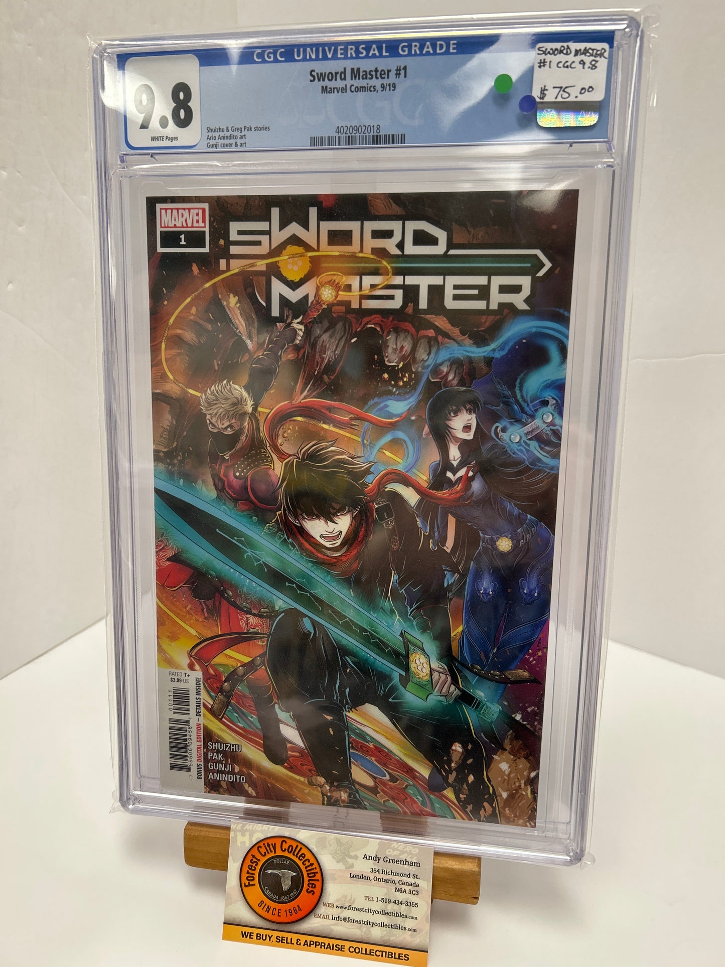 Sword Master #1 (White pages) {CGC 9.8}