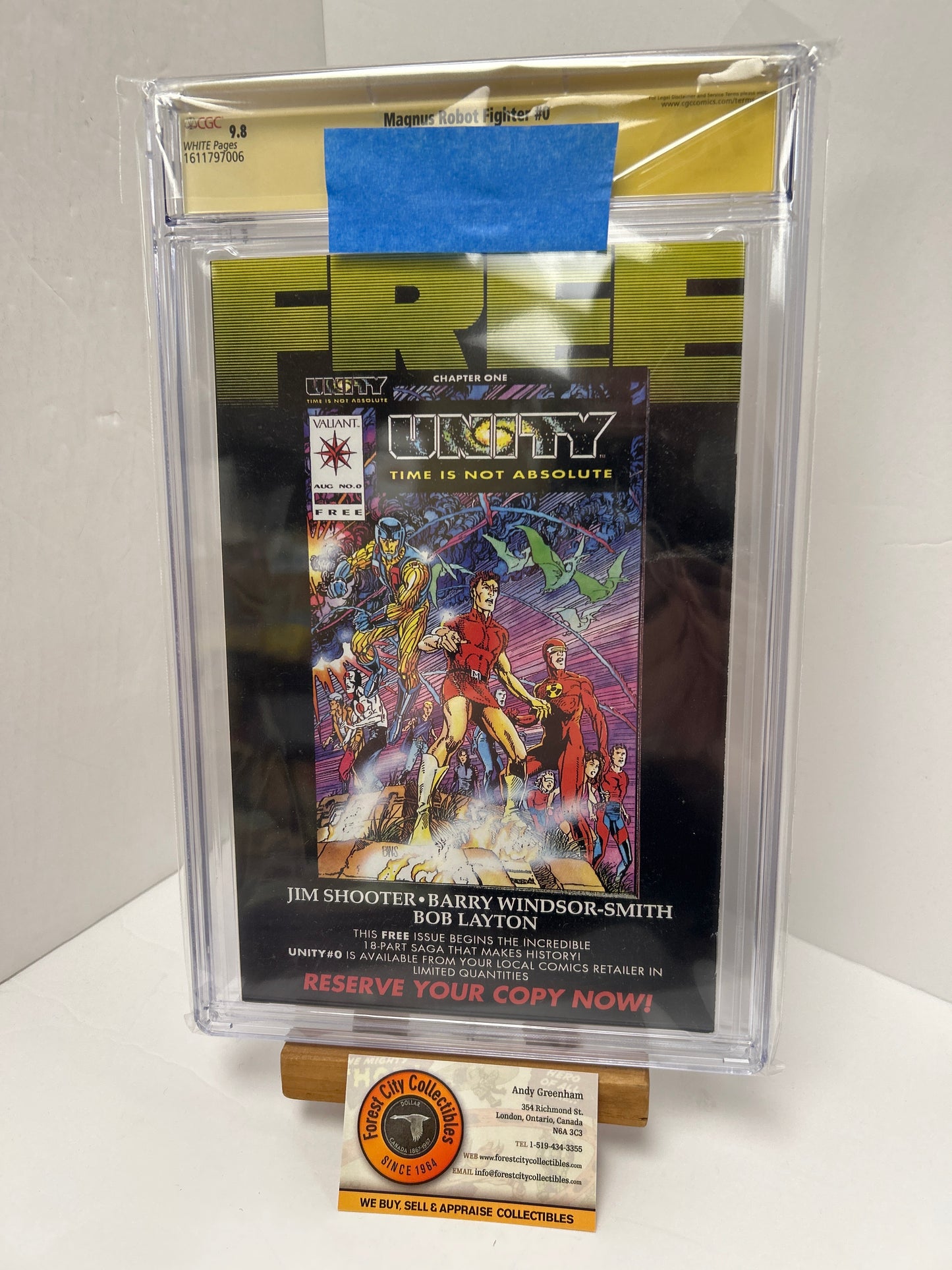 Magnus Robot Fighter (White Pages) {CGC 9.8} Signed By Jim Shooter