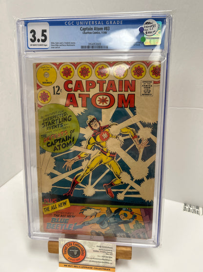 Captain Atom #83 (OFF-White-White Pages) {CGC 3.5}