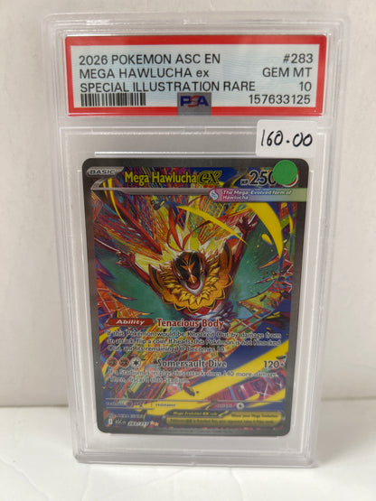 Mega Hawlucha EX 2026 Pokemon ASC EN (283/217) - PSA (10)