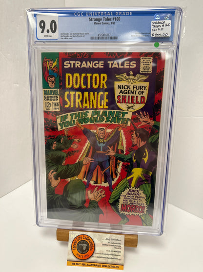 Strange Tales #160 (White Pages) {CGC 9.0}