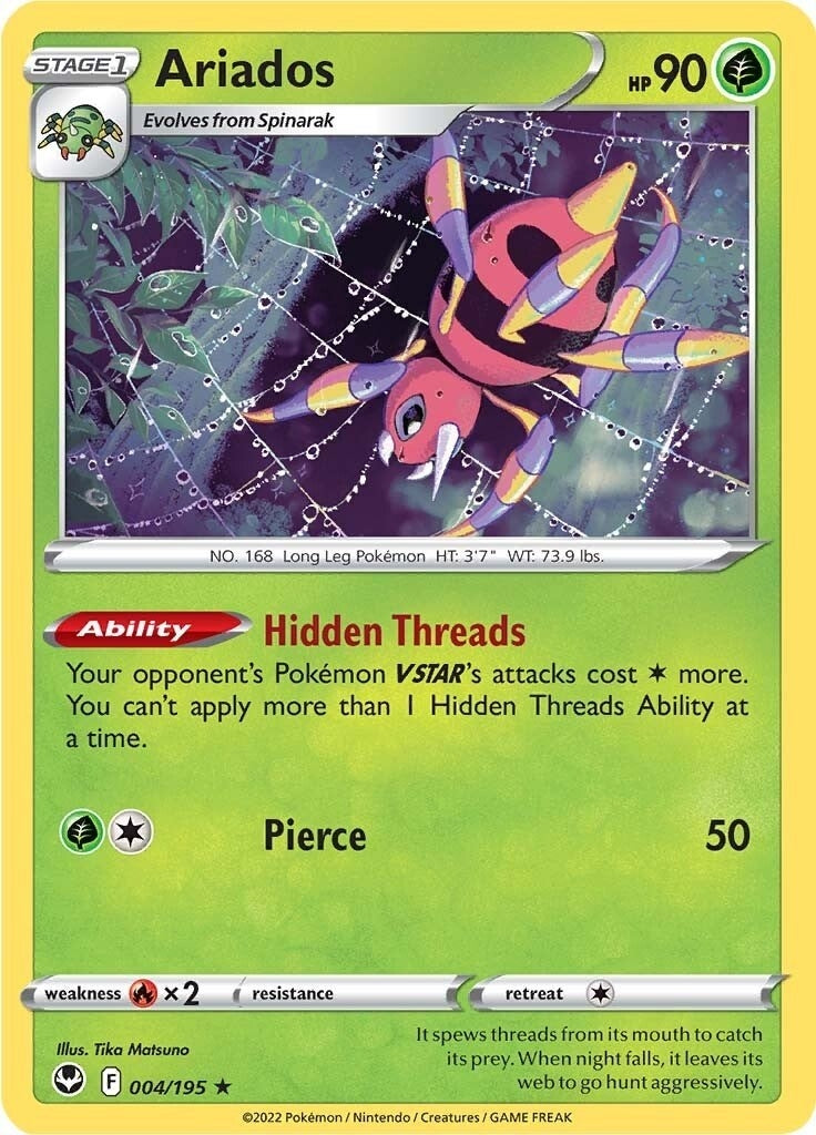 Image for Ariados (004/195) (SWSH12) - Pokemon