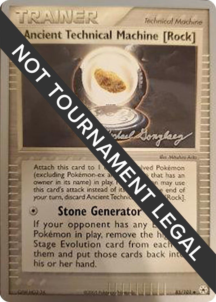 Image for Ancient Technical Machine [Rock] - 2005 (Michael Gonzalez) (85/101) (WCD) - Pokemon