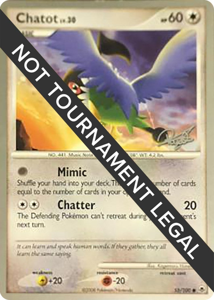 Image for Chatot - 2008 (Paul Atanassov) (55/100) (WCD) - Pokemon