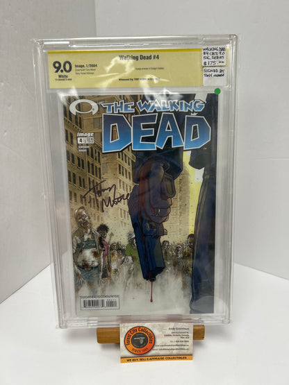 Walking Dead #4 (White Pages) {CGC 9.0} Signature Tony Moore