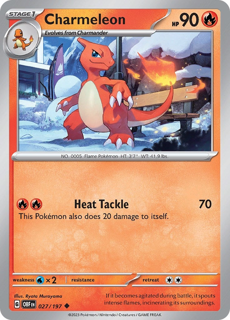 Image for Charmeleon (027/197) (OBF) - Pokemon