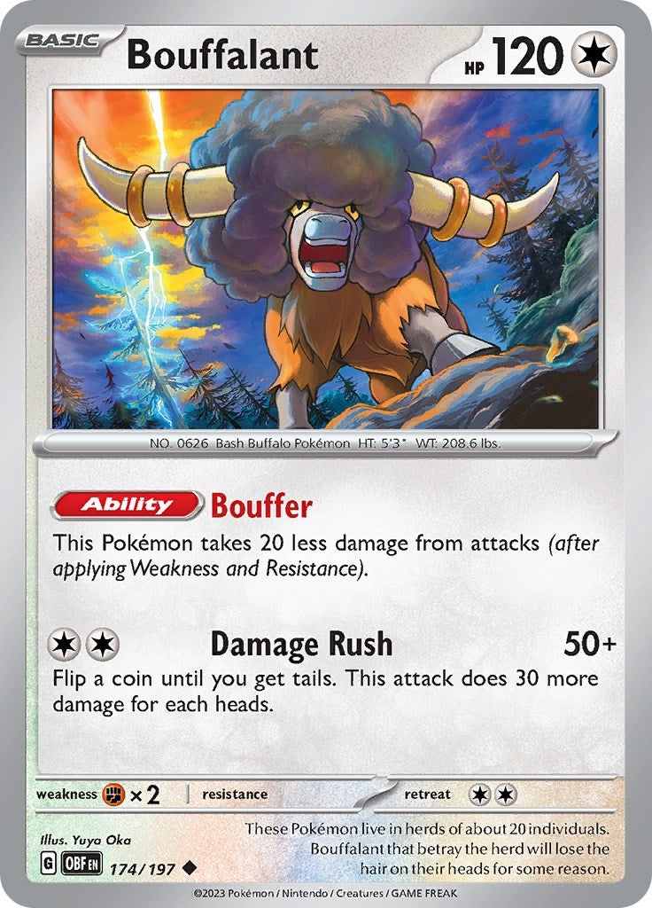 Image for Bouffalant (174/197) (OBF) - Pokemon