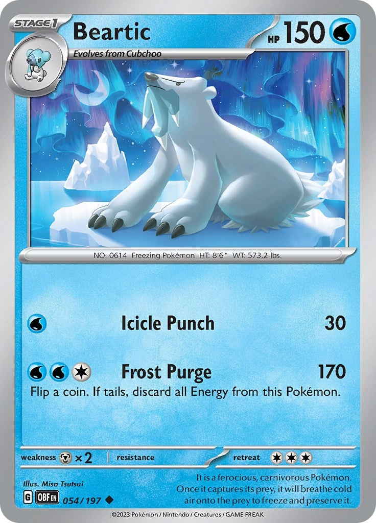 Image for Beartic (054/197) (OBF) - Pokemon