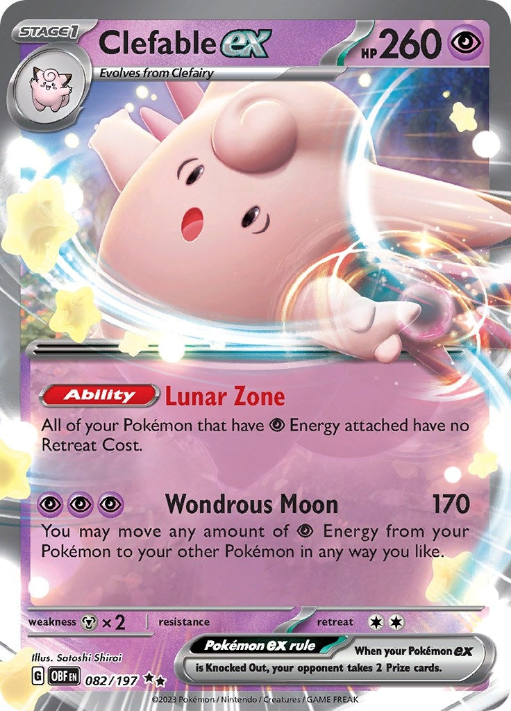 Image for Clefable ex (082/197) (OBF) - Pokemon